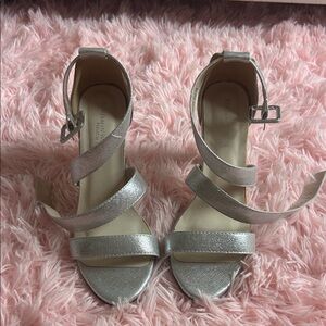 Benjamin Walk Touch Ups Strappy Silver Heels